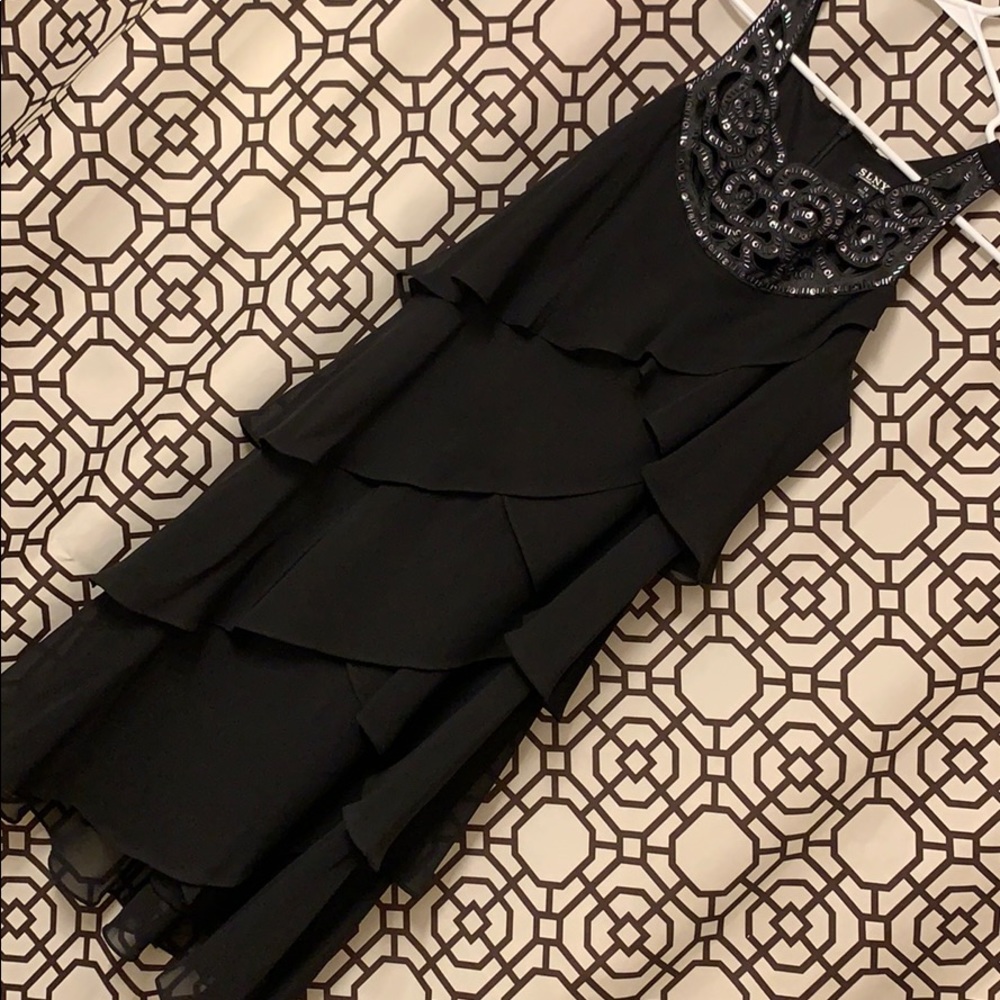 Black layered dress size 14